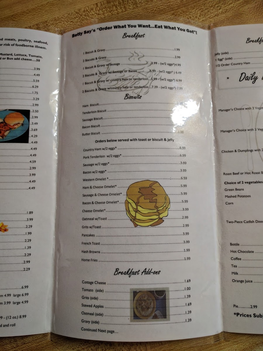 Menu Betty's Stockyard Cafe-10