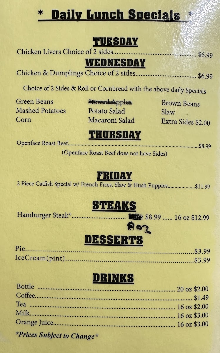Menu Betty's Stockyard Cafe-2
