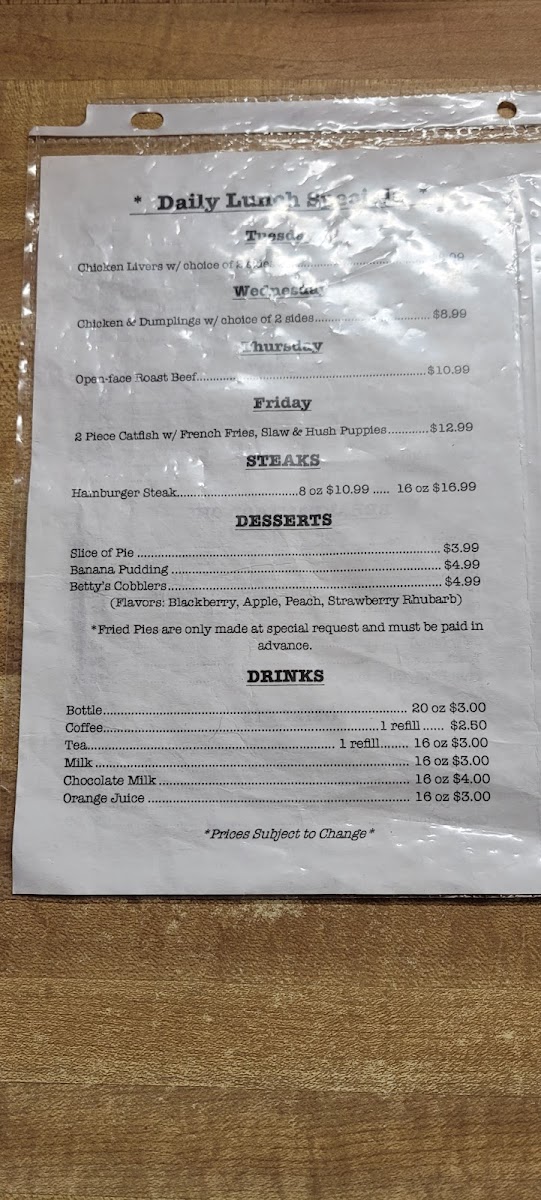 Menu Betty's Stockyard Cafe-6
