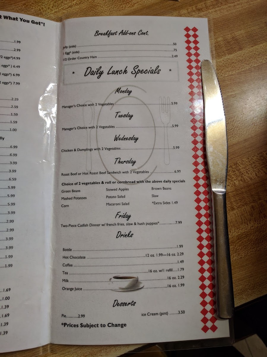Menu Betty's Stockyard Cafe-8